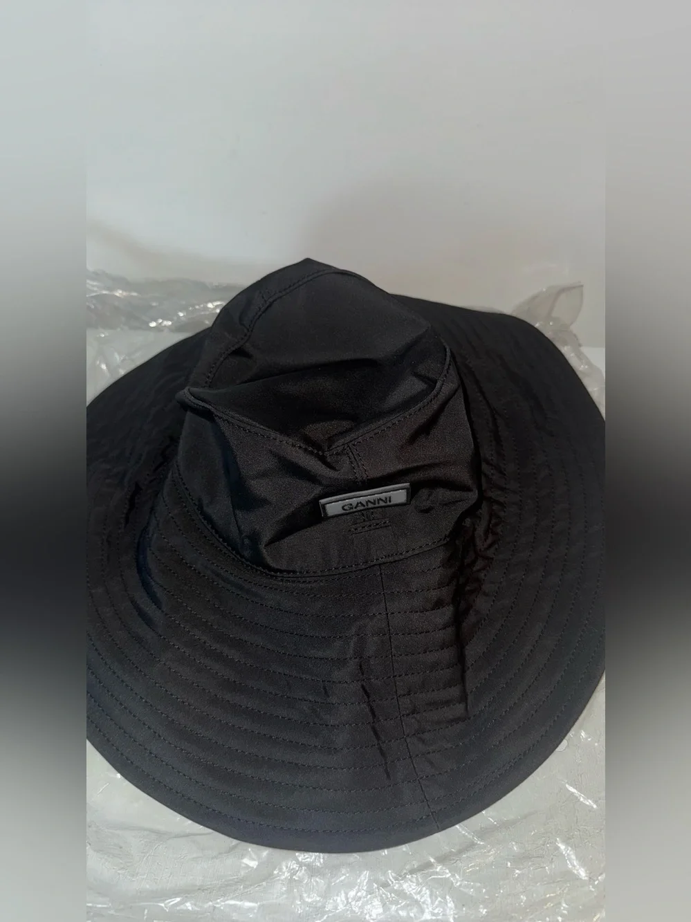Ganni Wide Brim Bucket Hat